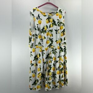 Ryan Michelle Lemon A-Line Dress- Size 18